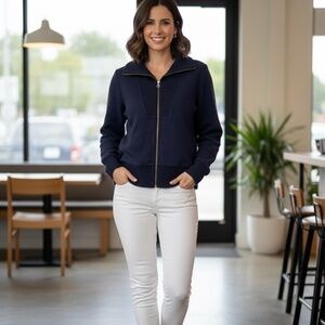 💙 Cozy Maurices Blue Full-Zip Sweater - Great Condition! L 💙